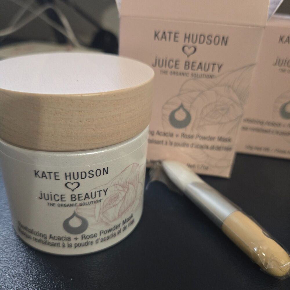 Kate Hudson Juice Beauty Revitalizing Acacia & Rose Powder Mask 1.7 oz. NIB  USA